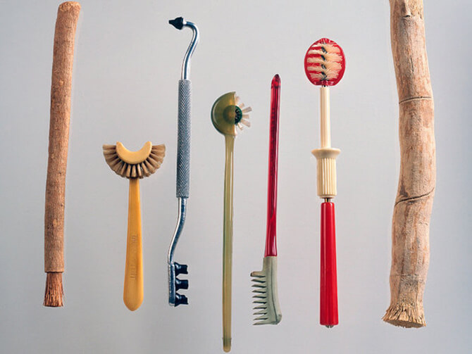 Early toothbrushes